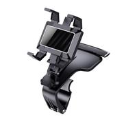 Car Phone Holder - Omni View Dashboard Clip, Multi Axis Rotational Mount, Reinforced Spring Clamp, Non Slip Silicone Grip, Eye Level Navigation Gear | For SUV Truck