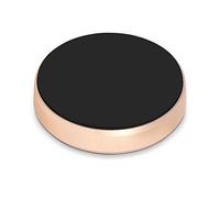 Car Phone Holder, Strong Adsorption Small Volume One Handed Operation Enclosed Magnetic Field Magnetic Mount for Car for Automobile for Car(Round gold)