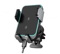 Car Phone Holder Wireless Charger, 15W Fast Charging Auto Clamping Car Charger Phone Mount Holder fit for Dash Windshield for iPhone 17 16 15 14 13 12 11 Pro Max, Galaxy S24+ and more