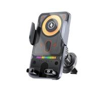 Car Phone Holder Wireless Charger, 2026 New 15W Fast Wireless Car Charger, Automatic Clamping Phone Holder Vent Mount, Rotating Horizontal Vertical Screen Air Vent Bracket for Cars (Silver)