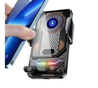 Car Phone Holder - Wireless Charging Mount | Air Vent Smartphone Stand | Automatic Clamping Design, Fast Charging Support, Anti-Slip Stability, Accessible Viewing Position for Daily Driving
