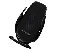 Car Phone Holder with Induction Charging for Air Vent Mount | 12.5x8x4.5cm Size, Plastic Alloy Glass Build, One-Hand Opening, for Drivers and Rideshare