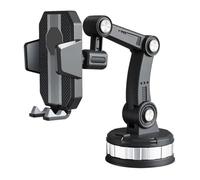 Car Phone Holder with Large Suction Cup Black Car Cell Phone Stand for Windshield and Center Console Suitable for Driving Use