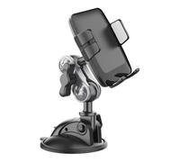 Car Phone Holder with Vacuum Suction Base, Rotating Cradle Mount for Dashboard, Windshield, Countertop, Glass, and Everyday Desk Use Smartphone Cradle Suction Holder Adjustable Dashboard Mount Phone