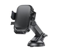 Car Phone Mount - 16x10x8cm Portable Holder, ABS Strong Material, Shockproof Rack with Adjustable Clamp | Suction Cup Cradle for Smartphones, Automobile Travel, Voice Assistants and Music