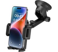 Car Phone Mount ,Dashboard Windscreen Car Phone Holder,Universal Cradle with One Button Release&Strong Sticky Gel Pad for iPhone12 11 XS XR X 8 7,Galaxys20 10 9,HTC,etc