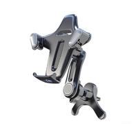 Car Phone Mount for Air Vent Featuring ABS Construction and Clamp Mechanism for Stable Device Holding and Convenient Installation (Gray)