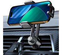 Car Phone Mount for Air Vent [Never Fall & 360° Adjustable] [Case Friendly | One-Hand Operation] Military-Grade Steel Hook Cell Phone Holder for Car Compatible with iPhone, Samsung, All 4-7” Phones