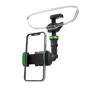 Car Phone Mount for Rear View Mirror - Multifunctional 360° Rotation Cell Phone Holder with Universal Compatibility, Secure Clip-On Bracket for Auto Use, Allows Landscape or Portrait View, Ideal Hands