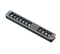 Car Phone Number Plate Dashboard Display Alloy Temporary | Car parking plate, durable alloy replacement, releases temporary parking visibility for the interior of SUV saloons