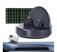 Car Phone Stand, Auto Dashboard Mobile for Cellular, Automotive Organizer with Parking Number Plate, Mount Smartphone for Minivan Sedan Safe Driving Commuting Convenience, Compact Size 3.54x2.56 Inch