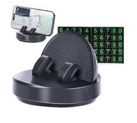 Car Phone Stand - Dashboard Phone Holder, Mobile Auto Mount, Adjustable Smartphone Stand | Automotive Phones Organizer With Parking Number Plate For Car Minivan Sedan Commuting Safe Driving Us