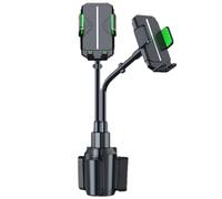 Car Phone Stand Mount | Gooseneck Rotatable Holder for Dashboard | Adjustable Clamp Cradle Van Navigation Video Streaming Recording Travel Road Trip Interior Console Organizer for SUV Truck