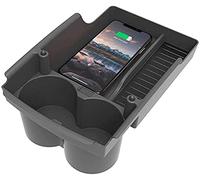 Car phone Wireless Charger for Tesla Model S/Model X 2017-2022 Armrest case 10W fast charging pad with Storage storage/Wired charger + USB port/with cup holder x2 for Tesla Console Organizer for X/S