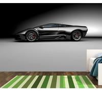 Car Photo wallpaper silver sports super boy bedroom wall mural 100x72 inch