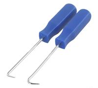 Car Pick and Hook Tool Set 2 Pcs - O for Ring Oil Seal Gasket Puller Remover with 45° and 90° Hardened Steel Hooks for Automotive Repair Tools