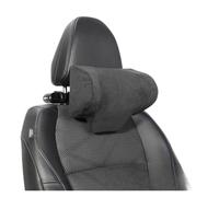 car pillow, Adjustable Multi-use Car Headrest Neck Pillow For Driving Seat Head Support With Hook Tablet Holder，Compatible For Tesla BMW BENZ Hyundai,for cars(Black Suede)