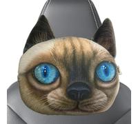 Car Pillow for Driver's Seat Breathable Universal Cute Cat Look | Children's cushion car for kids for children travel driving on the go long distances commuting daily use