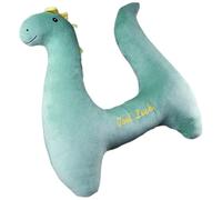 Car Pillow for Kids, Cute Dinosaur Shape Soft Seatbelt Travel Pillow Kids, Travel Neck Support Ergonomic Headrest for Car