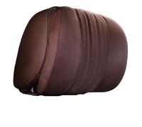 Car Pillow Suede Car Head Pillow Fit For S-Class Maybach Memory Cotton Foam Auto Neck Headrest Support Cushion Seat Headrest(Mocha One larger)