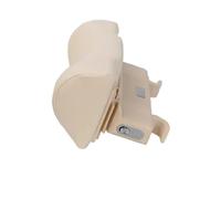 Car Pillow Suede Multifunctional Car Neck Headrest Pillow Support Cushion Adjustable Head Neck Rest Phone Holder Seat Headrest(Beige)