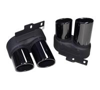Car Pipe Exhaust For A6 A7 C8 2019-2024 S6 S7 Muffler Car Exhaust Tailpipe Nozzle Tail Throat Tip Stainless Steel(Not Cut Black)