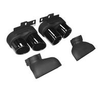 Car Pipe Exhaust For A6 A7 C8 2020 2021 2019 To 2024 Muffler S6 S7 Exhaust Tip Stainless Steel Tail Throat Car Exhaust Tailpipe Nozzle(To Cut Black)