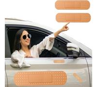 Car Plaster Sticker, Ban-dAid Shape Large Vinyl Sticker Bandage Car Funny Automotive Decal Band Aid Sticker for Car Va-ns Vehicle Scratch Body Window (1 Large Size Plus 1 Small Size)