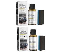Car Plastic Refurbishing Set,Plastic Parts Refurbishment Crystal Coating Kit,Car Plastic Interior Restorer,Long Duration for Car 2pcs