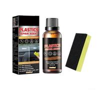 Car Plastic Restorer 50ml - Restores Faded Oxidized Trim to Black, UV-Resistant Protective Coating for Bumpers Door Handles & Interior Vinyl Rubber Surfaces