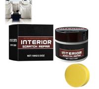 Car Plastic Scratch Remover & Dashboard Restorer for Car Interior,Cars Wax,Cars Scratch Repair Kit,Auto Trim Restorer,Portable CarScratches Remover Kit for All Vehicles with Sponge,Easy to Use (1Set)