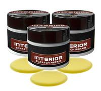 Car Plastic Scratch Remover & Dashboard Restorer for Car Interior Plastic Repair Kit, Car Trim Restorer, Car Interior Scratch Remover Kit, Repair Wax With Sponge for All Vehicles (3PC)