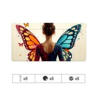 Car Plate Cover Colorful Butterfly Wings: A Magical Transformation License Plate Girly License Plate Frames License Plate Protector