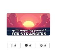 Car Plate Cover Stop Comparing Yourself To Strangers License Plate Girly License Plate Frames License Plate Protector