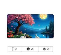Car Plate Cover Swans By The Moonlit Lake With Cherry Blossoms License Plate Girly License Plate Frames License Plate Protector