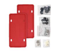 Car Plate Frame - Silicone Weatherproof Bracket,2-Piece Tag Frame for License Plate - for Truck Vehicle Pickup SUV Front Rear Registration Show Display