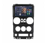 Car Play Screen Designed for Apple & Android for Jeep Wrangler Unlimited 3 JK 2008-2010 Wireless, Mirror Link, Live Navigation, Voice Assistant, Touchscreen, Bluetooth, 4 Core 1G+32G