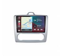 Car Play Screen for Apple Carplay & Android Auto for Ford Focus 2 MK2 Exi AT 2004-2011 Ota Updates, Portrait and Landscape Modes, Backup Camera, Bluetooth, Voice, 4 Core 4G+64G