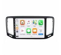 Car Play Screen for Apple Carplay & Android Auto for Volkswagen VW Sharan SEAT Alhambra 7N 2010-2022 Backup Camera, Mirror Link, Bluetooth, Voice Control, Gps Navigation, Aux, 4 Core 1G+32G
