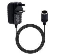 Car Plug Adapter 240V 2A AC Mains to 12V DC, Cars Power Inverters, Car Converter Socket Voltage, UK Plug Household Cigarette Lighter (Maximum Power 24W)