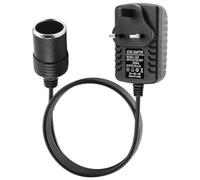 Car Plug Adapter, 240V 2A AC Mains to 12V DC, Cigarette Lighter Socket Voltage with UK 3 Pin Plug, Car Power Inverter for Auto MP3 Dash Cam