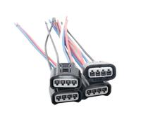 Car Plug Connector Compatible With Chevrolet For Prizm 1999-2002 4pcs Ignition Coil Connector Harness Pigtai 90980-11885 90919-02240 2AZFE 1ZZFE