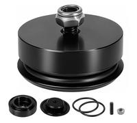 Car Plug Grommet Cap, Universal Car Rear Wiper Delete Kit with O Rings Screw and Nut, Waterproof Aluminium Alloy Rear Wiper Block Cover, Tailgate Hole Plug, Fits Most Vehicles Hatchback Sedan SUV