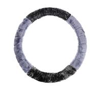 Car Plush Steering Wheel Cover Protector for Universal Vehicle Use | Gentle Fluffy Surface, Easy Installation, 38cm Fit, Winter Comfort for Daily Driving and Style