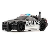 Car Police Toy with Lights Sounds Sirens Clutch Movement Trunk Openable Rubber Wheels 1:20 Scale Flashing Lights Patrol Police Car Police Car Cars Real Sounds (A)