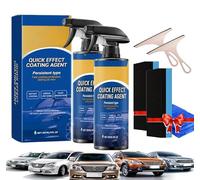 Car Polish Ceramic Coating Car Spray Wax, 3 in 1 Auto Ceramic Spray for Shine and Protection, Waterless Car Wash Quick Effect Coating Agent, Multi-Functional Ceramic Car Polish (2 PCS)