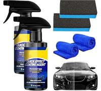 Car Polish Ceramic Coating Car Spray Wax, Advanced Quick Effect Coating Agent, Multi-functional Coating Renewal Agent, Long-Lasting Shine and Protection, Improves Visibility (2)