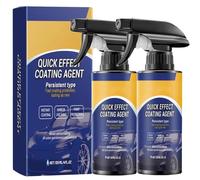 Car Polish, Ceramic Coating Car Wax Spray, Quick Effect Coating Agent, Car Cleaning Kit Advanced Cleaning Products High Protection Quick-acting Coating Agent Spray for Renewal Vehicles (2PC)