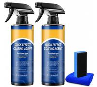 Car Polish,Quick Effect Coating Agent,Car Coating Spray for Shine & Protection,Quick Acting Paint Protection and Glass Cleaner,Scratch Remover & Polish Spray,Multi-Purpose Oil Film Glass Cleaner，2Pcs