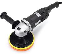 Car Polisher 6 Variable Speeds 6 Polishing pad 2 Carbon Brushes180mm Base Ideal for Car Sanding Polishing